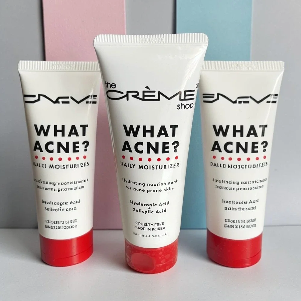 The Creme Shop What Acne? Daily Moisturizer Salicylic Acid 4 Pack New in Box